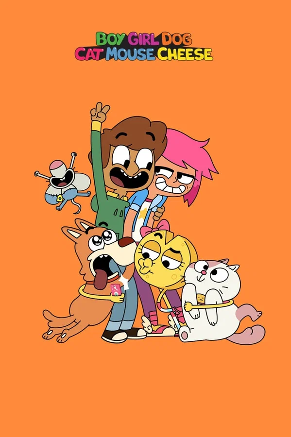 Boy Girl Dog Cat Mouse Cheese